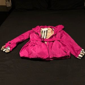 Little girls Burberry jacket size 14